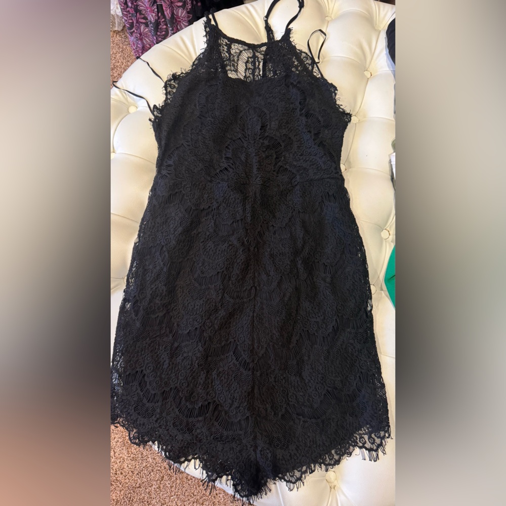 Elegant Black Lace Dress